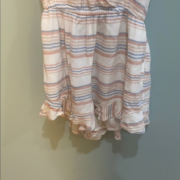 american eagle stripe women's ruffle romper - Picture 7 of 10